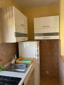 Kuchyň nebo kuchyňský kout v ubytování Apartman Jole