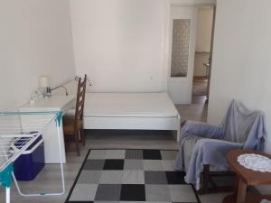 Posteľ alebo postele v izbe v ubytovaní Budapest City Bridge Apartman