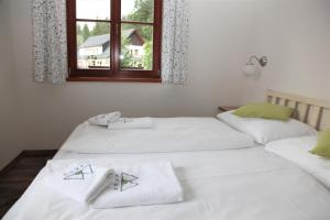 Postel nebo postele na pokoji v ubytování Aparthotel Mádr