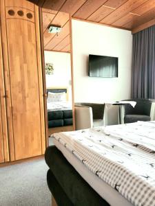 Posteľ alebo postele v izbe v ubytovaní Ferienwohnung Zuppinger