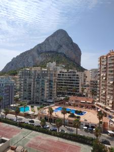 Vue générale sur la montagne ou vue sur la montagne depuis l'appartement