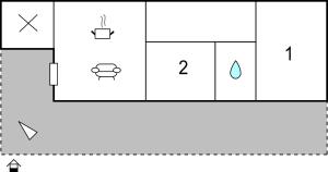 The floor plan of Case Sparse San Savino