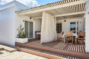 Balkón alebo terasa v ubytovaní V Es Pujols Formentera rustick