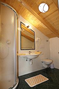 Koupelna v ubytování Residence Weisskugel Langtaufers Südtirol