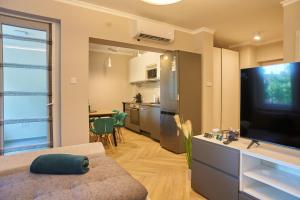 TV a/nebo společenská místnost v ubytování SUNLIGHT Silver Plus Szeged