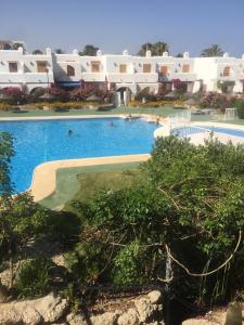 duży basen w ośrodku z osobami w nim w obiekcie Las marinas de Vera, Almeria w mieście Vera