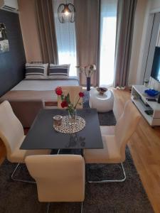 TV a/nebo společenská místnost v ubytování Calla apartment Zagreb - NOVI APARTMAN, GARAŽA, VIDEO NADZOR