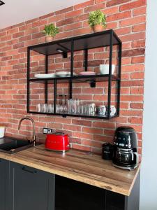 Kuchyňa alebo kuchynka v ubytovaní Apartament No. 26 Nad Iławką