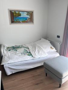 Posteľ alebo postele v izbe v ubytovaní Apartament No. 26 Nad Iławką