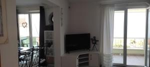 TV a/nebo společenská místnost v ubytování Apartman Dane