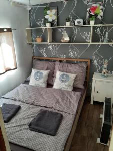 Postel nebo postele na pokoji v ubytování Rozkoš beach mobilheim