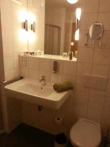 Koupelna v ubytování Hotel Quellenhof
