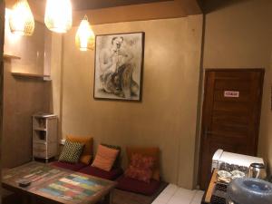 Posezení v ubytování Aru House Ubud