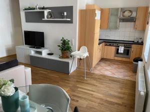 Kuchyň nebo kuchyňský kout v ubytování Apartsee Zell am See