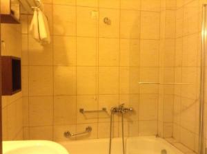 Koupelna v ubytování Hotel Electra
