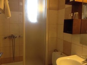 Koupelna v ubytování Hotel Electra