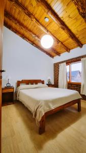 Postel nebo postele na pokoji v ubytování Departamento La Herreria