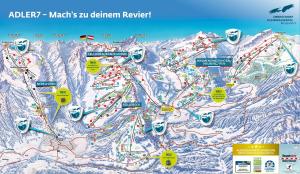 a map of a ski mountain with ski resorts at BERGFEX Gaisalphorn mit Sommer-Bergbahnticket in Oberstdorf