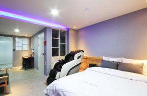 Krevet ili kreveti u jedinici u objektu Java Hotel