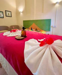Ένα ή περισσότερα κρεβάτια σε δωμάτιο στο Silver Beach Hotel