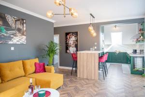 Posezení v ubytování Apartmány pod Zámkom