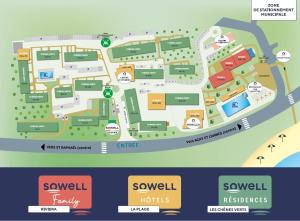 a map of the campus at SOWELL RESIDENCES Chênes Verts in Saint-Raphaël