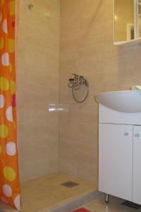 a bathroom with a shower and a sink at Apartments with a parking space Sobra, Mljet - 4926 in Babino Polje