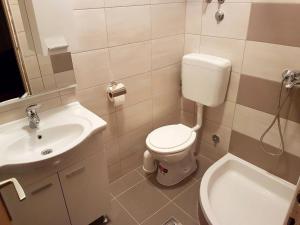 Koupelna v ubytování Family friendly apartments with a swimming pool Barbat, Rab - 4951