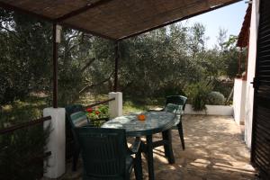 a patio with a table and chairs under a pergola at Apartments with parking space Maslinica, Solta - 5184 in Grohote