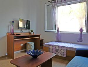 TV a/nebo společenská místnost v ubytování Apartments by the sea Drvenik Donja vala, Makarska - 6756