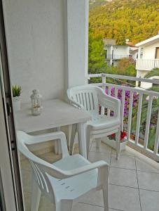 Balkón nebo terasa v ubytování Apartments by the sea Drvenik Donja vala, Makarska - 6756