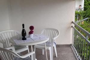 Balkón nebo terasa v ubytování Apartments by the sea Podaca, Makarska - 6745