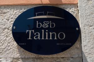 Certifikát, hodnocení, plakát nebo jiný dokument vystavený v ubytování B&B Talino