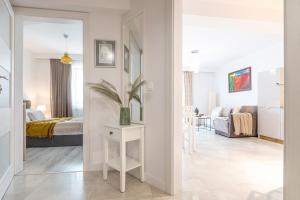 Posteľ alebo postele v izbe v ubytovaní Apartament Droga na Bystre 5b/8