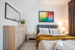Posteľ alebo postele v izbe v ubytovaní Apartament Droga na Bystre 5b/8