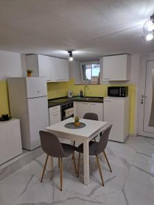 Kuchyň nebo kuchyňský kout v ubytování Apartma ŠPANO
