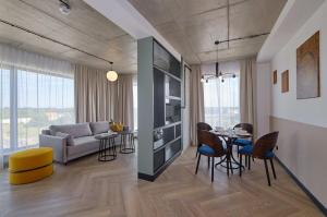 Posezení v ubytování Arche Hotel Wrocław Airport