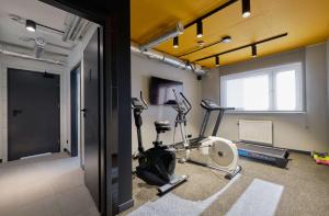 Fitness centrum a/nebo fitness zařízení v ubytování Arche Hotel Wrocław Airport