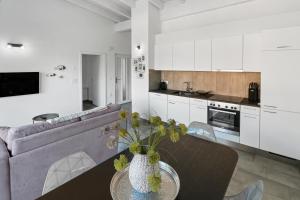 Kuchyň nebo kuchyňský kout v ubytování Superbe appartement neuf et cosy