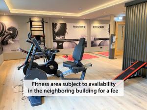 a fitness area subject to availability in the bathroom building for a fee at Apartment BergRoof in Garmisch-Partenkirchen