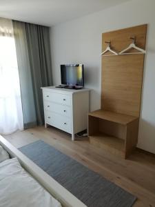 TV a/nebo společenská místnost v ubytování Ferienwohnung Anneliese Eckhart