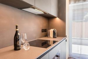 A kitchen or kitchenette at Apartement Franzl