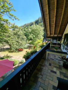 Zahrada ubytování B&B Am Sahrbach