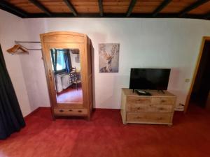 TV a/nebo společenská místnost v ubytování B&B Am Sahrbach