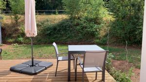 Vonkajšia záhrada v ubytovaní Chalet l Écrin Vert