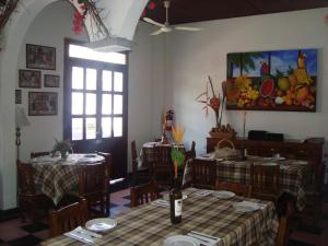 Restaurace v ubytování NAH SAM CHAK La Casa Rosada