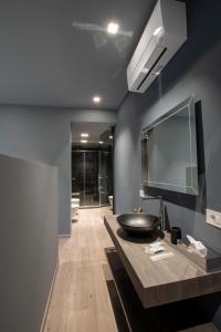 Koupelna v ubytování DiVino Rooms Deluxe