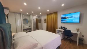 Posteľ alebo postele v izbe v ubytovaní Gold Luxury Room