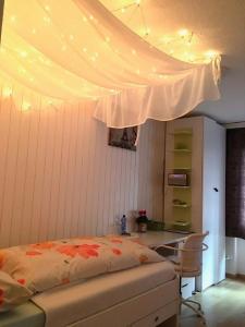 Una cama o camas en una habitación de Walenstadt in Seenähe B & B
