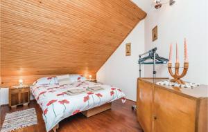 Ein Bett oder Betten in einem Zimmer der Unterkunft 4 Bedroom Stunning Home In Plaski